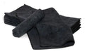 Black Microfiber Hair-Drying Towel